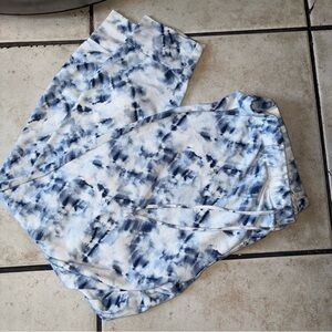 Lucky Brand Women’s Tie Dye Lounge Jogger Pants Size Large Soft Stretch